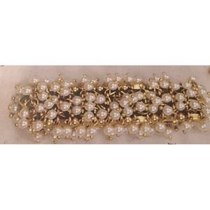 PlunderDesign stretchy small pearls and gold